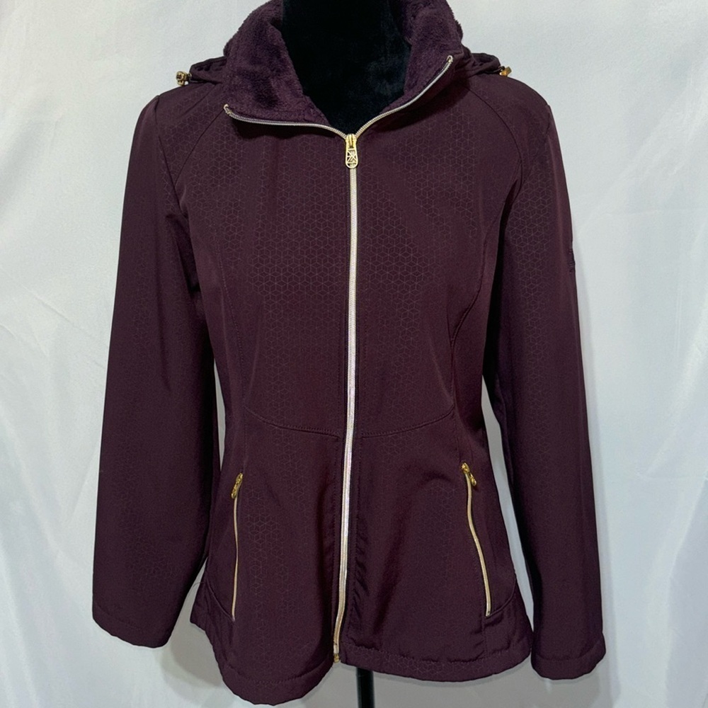 ZEROXPOSUR Long Sleeve Lined Zip Up Hooded Jacket Size M